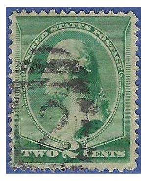 # 213 2c  George Washington 1887 Used Fancy Cancel
