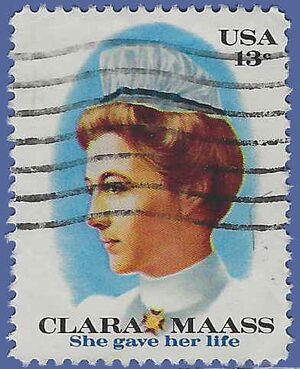 #1699 13c Clara Maass 1976 Used
