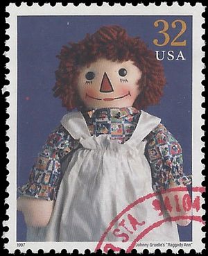 #3151c 32c American Dolls  Raggedy Ann 1997 Used