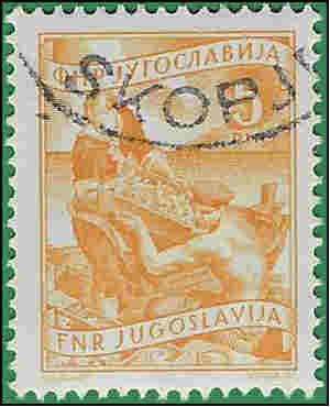 Yugoslavia # 345 1952 CTO H
