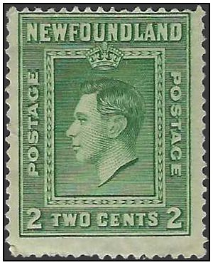 Newfoundland #245 1938 Mint NH Gum Faults