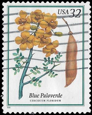 #3194 32c Flowering Trees Blue Paloverde 1998 Used