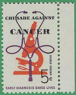 #1263 5c Crusade Against Cancer 1965 Mint NH