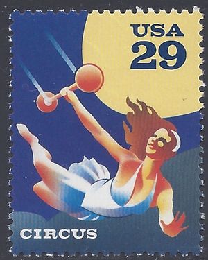 #2752 29c Circus Performers Trapeze Artist 1993 Mint NH