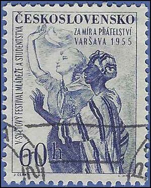 Czechoslovakia # 706 1955 Used