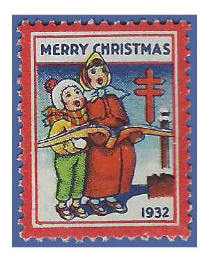 WX 64 Christmas Seal 1932 Mint HR Thin