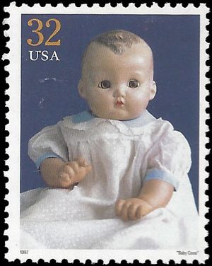 #3151f 32c American Dolls  Baby Coos 1997 Mint NH