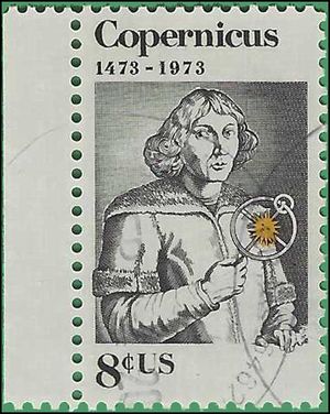 #1488 8c Nicolaus Copernicus Polish Astronomer 1973 Used