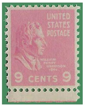 # 814 9c Presidential Issue William H. Harrison 1938 Mint NH