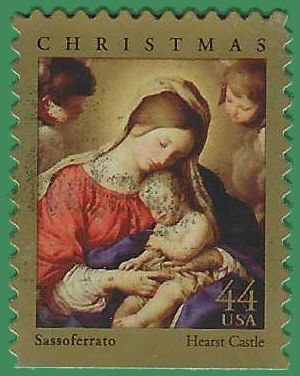 #4424 44c Madonna and Sleeping Child Booklet Single 2009 Used