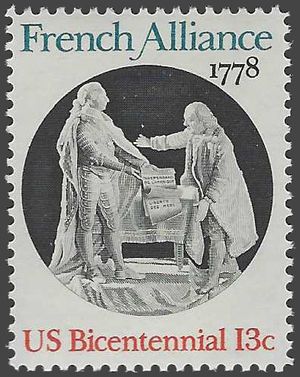 #1753 13c French Alliance American Bicentennial 1978 Mint NH