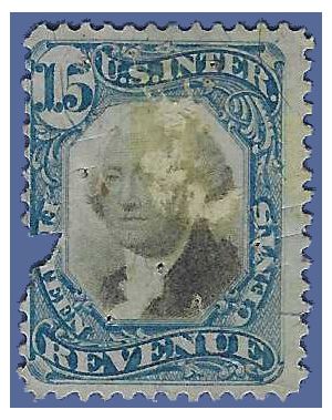 Scott R110 15c US Internal Revenue - Documentary 1871 Used Filler