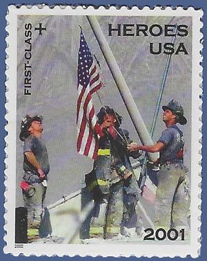 Scott B2 (34c+11c) Semi-Postal Heroes of 2001 2002 Mint NH