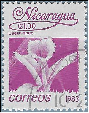 Nicaragua #1214 1983 CTO HR