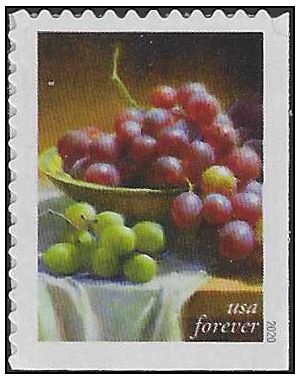 #5489 (55c Forever) Red & Green Grapes Booklet Single 2020 Mint NH