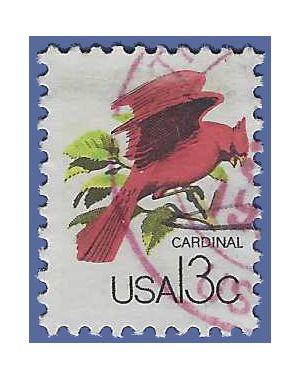 #1757a 13c CAPEX Wildlife From Canada Cardinal 1978 Used
