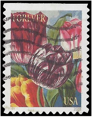 #5043 Botanical Art – Tulips Booklet Single 2016 Used
