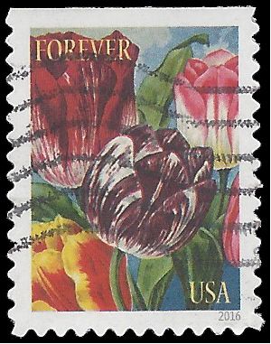 #5043 Botanical Art – Tulips Booklet Single 2016 Used
