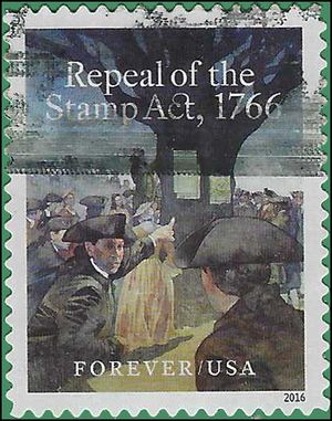 #5064 (47c Forever) Repeal of the Stamp Act 1766 2016 Used