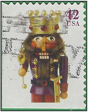 #4362 42c Holiday Nutcrackers Booklet Single 2008 Used