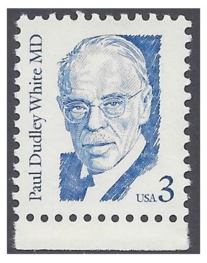 #2170a 3c Great Americans Paul Dudley White M.D. 1994 Mint NH