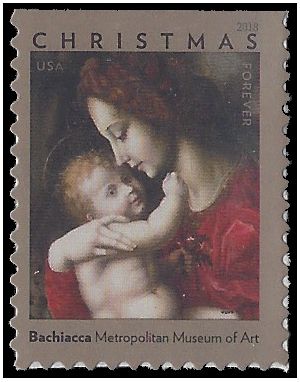 #5331 (50c Forever) Madonna and Child 2018 Mint NH