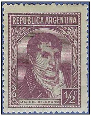 Argentina # 523 1946 Mint H Gum DIsturbance