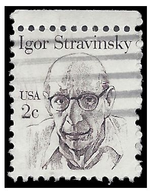 #1845 2c Igor Stravinsky 1982 Used