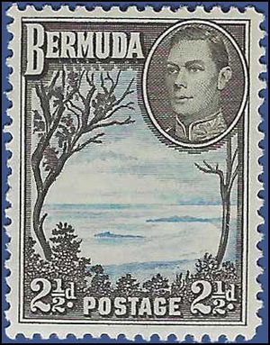 Bermuda # 120ab 1943 Mint NH