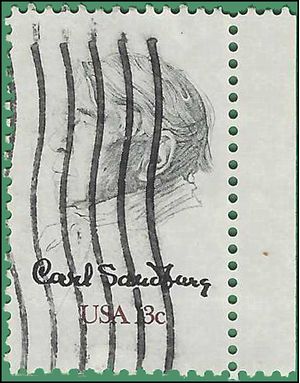 #1731 13c Carl Sandburg 1978 Used
