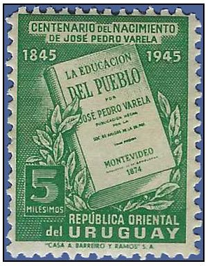 Uruguay # 534 1945 Mint NH Toned Gum