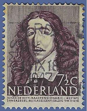 Netherlands #B177 1947 Used Toned Edge