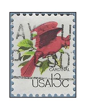 #1757a 13c CAPEX Wildlife From Canada Cardinal 1978 Used