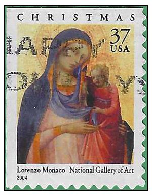 #3879 37c Madonna and Child Booklet Single 2004 Used