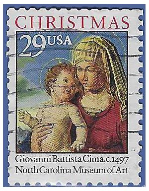 #2789 29c Madonna and Child 1993 Used