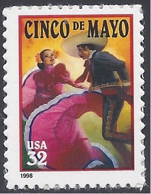 #3203 32c Cinco De Mayo 1998 Mint NH