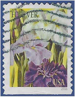 #5048 Botanical Art – Japanese Iris  Booklet Single 2016 Used
