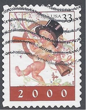 #3369 33c  Year 2000  1999 Used
