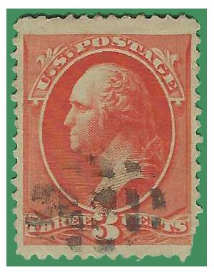 # 214 3c George Washington 1887 Used Fault