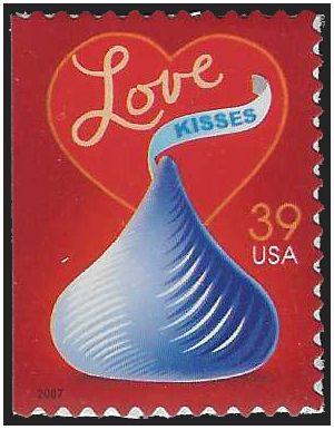 #4122 39c Hershey's Kiss Booklet Single 2007 Mint NH