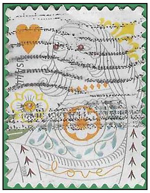 #4405 Love Issue Queen of Hearts Booklet Single 2009 Used