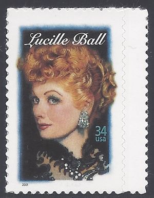 #3523 34c Legends of Hollywood Lucille Ball 2001 Mint NH