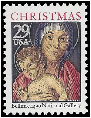 #2710 29c Madonna and Child 1992 Mint NH