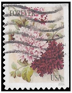 #5050 Botanical Art Petunias  Booklet Single 2016 Used