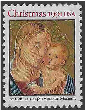 #2578 29c Madonna and Child 1991 Mint NH