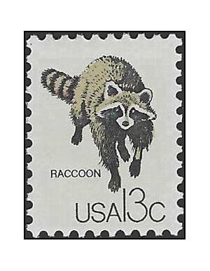 #1757h 13c CAPEX Wildlife From Canada Raccoon 1978 Mint NH