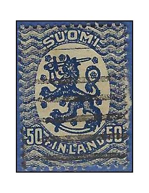 Finland #  97 1919 Used Paper on Back