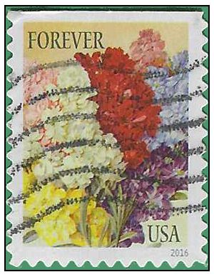 #5046 Botanical Art – Stocks Booklet Single 2016 Used