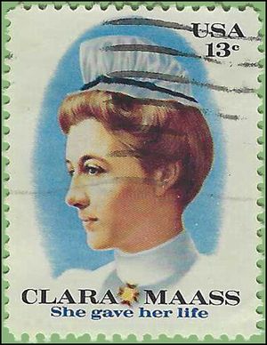 #1699 13c Clara Maass 1976 Used