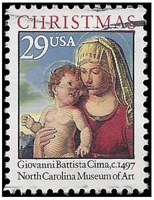 #2789 29c Madonna and Child 1993 Used